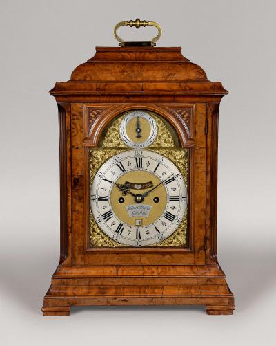 Purvis London Early 19th Century Ebonised Bracket Clock Bada
